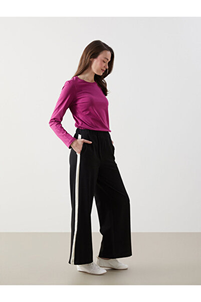 LC Waikiki Black Elastic Waist Women's Trousers