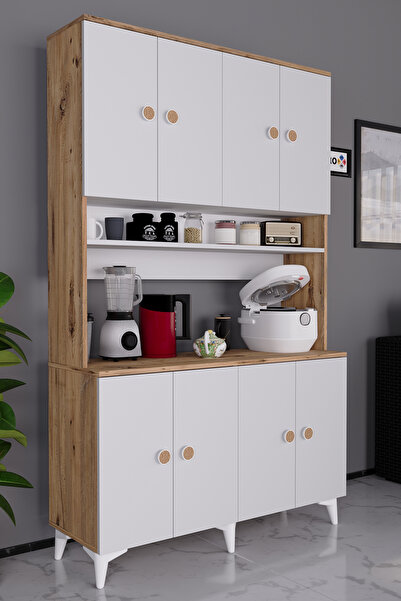 Evdemo Urla Kahve Köşesi Çok Amaçlı Mutfak Kiler Erzak Dolabı Atlantik Çam