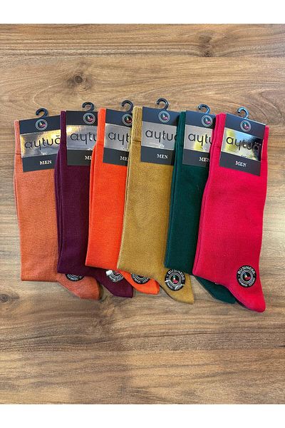 Aytuğ Business Cotton Men's Seamless Socks 6 Pack