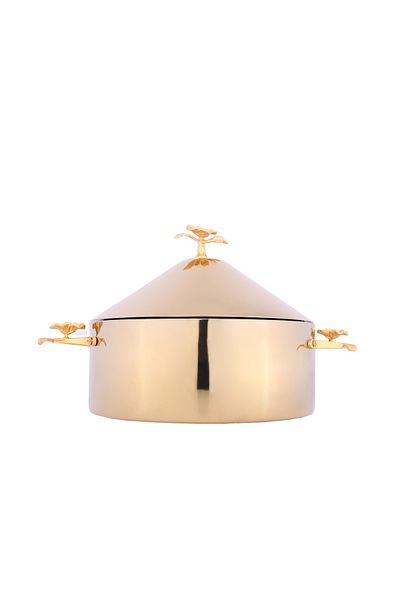 ALSAIF Inner Stainless Steel Casserole, Insulated Hot Pot, Keep Food Hot & Fresh, 6 Liter, Gold