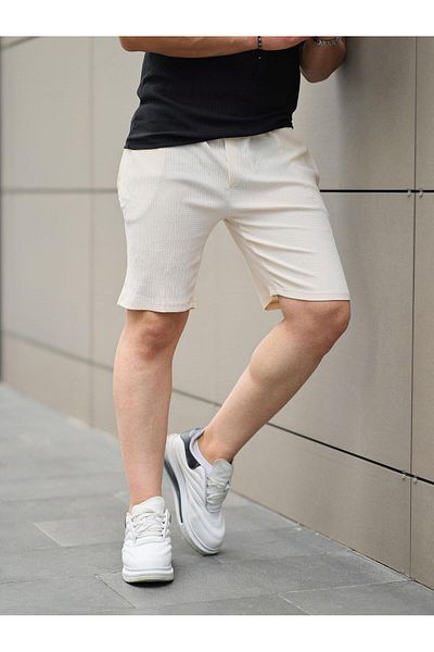 Valiberta Corded Basic Shorts - Ecru
