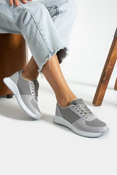 galya shoes Λευκό Γκρι Γυναικείο Sneaker