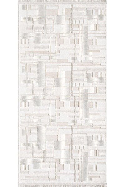 Artemis Halı Samoa Krem Bej Çizgi Desenli Halı 02378b