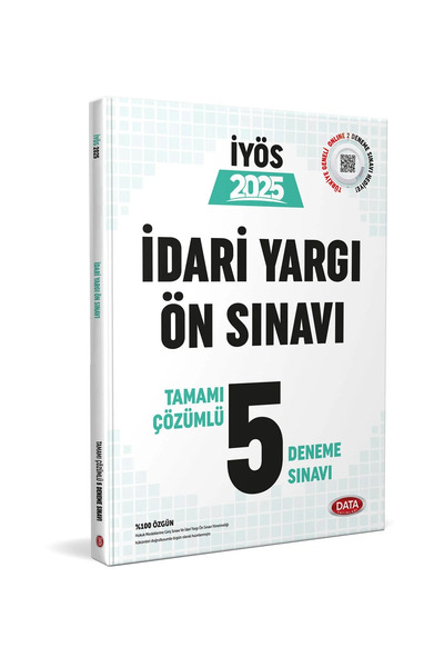Data Yayınları İdari Yargı Ön Sınavı 5 Deneme Sınavı Tamamı Çözümlü 2025