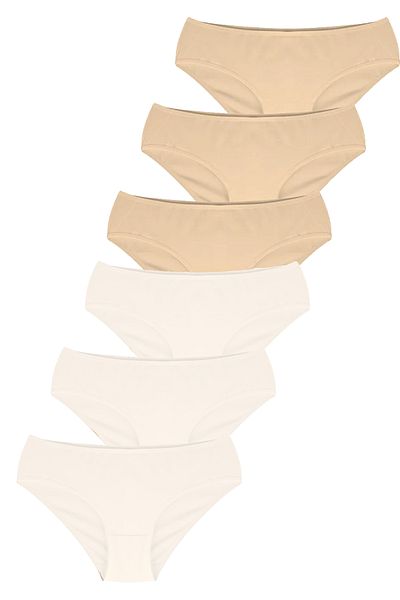 FOREVER MORE Pachet de 6 chiloți de bază fără cusături pentru femei