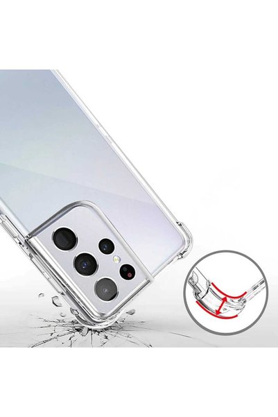 ZM STORE Case for Samsung Galaxy S21 Ultra Case Nitro Anti Shock Soft Transparent Silicone Cover
