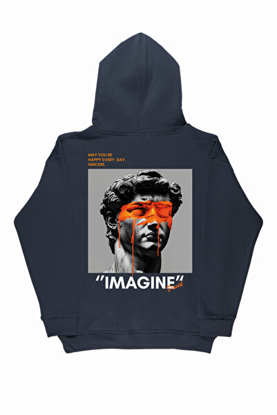 By Caspita Fashion Lenithra David Skulptura Leđa Štampano Unisex Oversize kro...