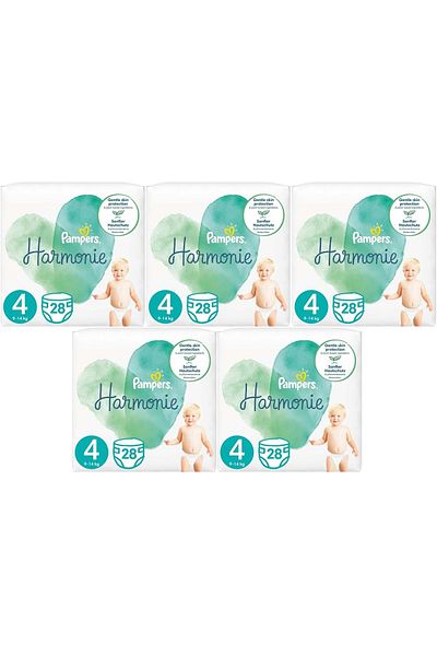 Prima Pampers Harmonie 4 Baby Diapers Size - 9-14kg, Maxi 140 Pieces, Mega Ultra Fırsat Pk