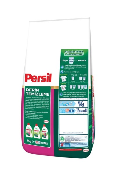 Persil Matik Toz Çamaşır Deterjanı 9kg Gülün Büyüsü (60 YIKAMA)
