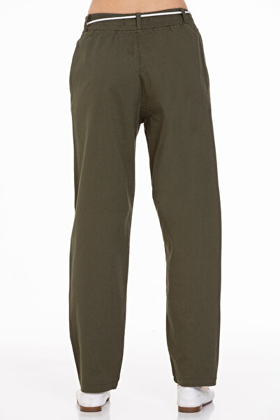 ANGELOS GIRLS Kız Çocuk Beli Lastikli ve Kordonlu Gabardin Pantolon px452