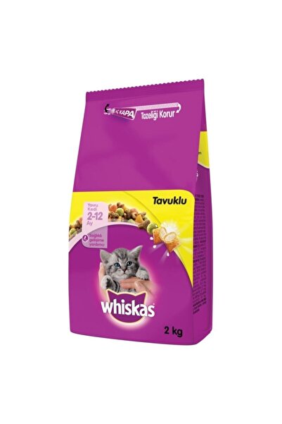 Whiskas Yavru Tavuklu Kuru Kedi Maması 2 Kg