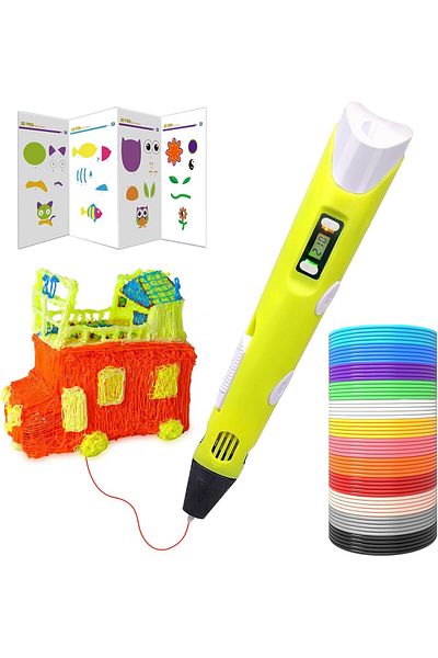 AWH 3d Printer Pen Set - 12 Colors Pla Filament For Kids & Adults - Assorted Color