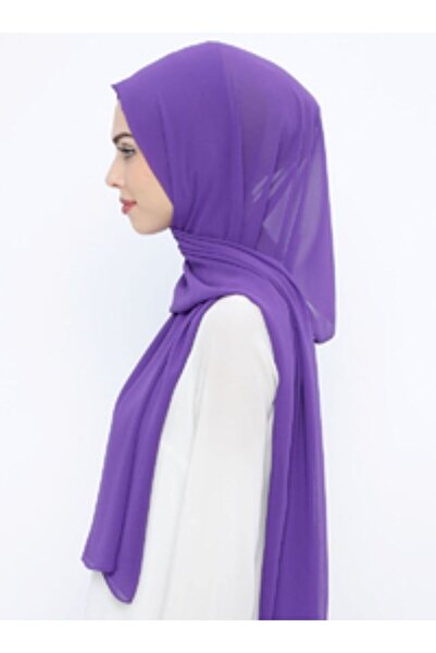 Differenza Krep Şifon Şal - Açık Mor