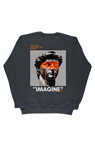 By Caspita Fashion Lenithra David Skulptura Leđa Štampano Unisex Oversize kro...