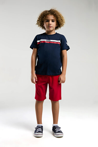 U.S. Polo Assn. Amerikai Polo Assn. Fiú, klasszikus, póló-rövid szett