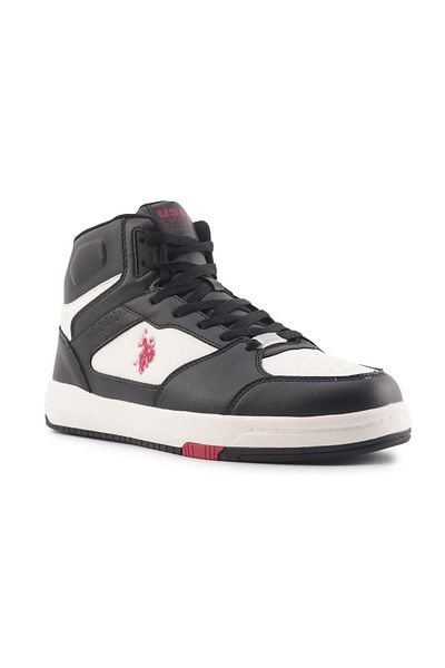 U.S. Polo Assn. Pantofi Presto Hi alb-negru