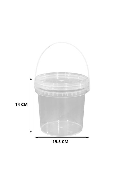 mastergold (2 Pack) Clear Plastic Food Container ( 3L ) with Lid Freezer Microwave Safe Food Grade Reusable