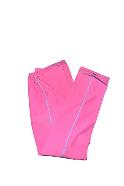 temex Kumaş Pantolon Cepli Orta Bel Yanları Lastikli Önü Düğmeli Unisex