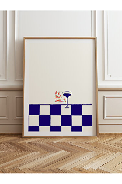 HOMEPACK Tekli Ahşap Çerçeveli Tablo Tek Parça Poster Tablo TK/809