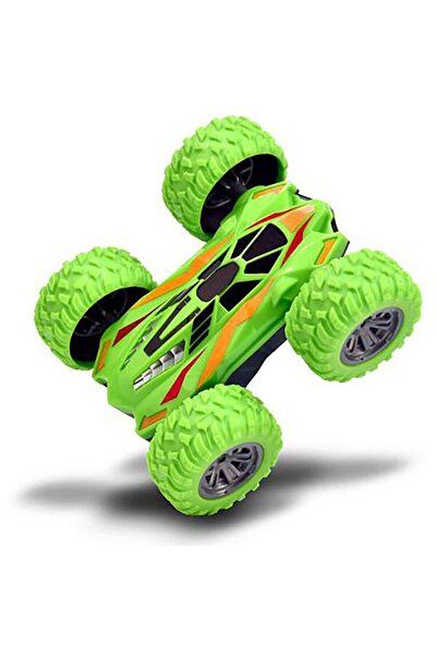 Sunman Işıklı Stunt Runner USB Şarjlı Uzaktan Kumandalı Akrobatik Araba - Yeşil