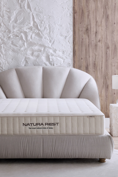 Yataş Natura Rest Yatak, Baza, Başlık 3'lü Set - Bej