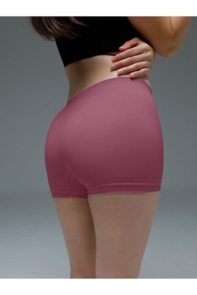 MİSTİRİK Moncorno Model Mini - Boxer pentru femei Dusty Rose Color, fermitate și ridicare