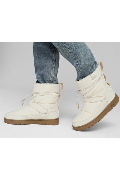 Puma Γυναικείες καθημερινές μπότες Beige Snowbae Wns
