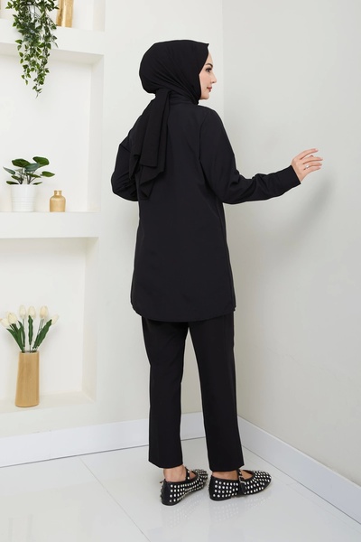 Nevayla Moda Πουκάμισο με μαύρη πόρπη - Ü0101