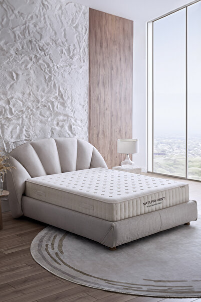 Yataş Natura Rest Yatak, Baza, Başlık 3'lü Set - Bej