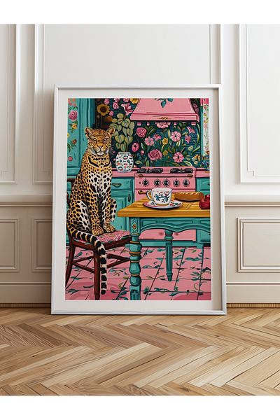 HOMEPACK Pictură cu un singur cadru din lemn Pictură poster dintr-o bucată TK/805