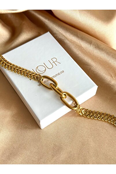 Nour Co Steel Paperclip Anti Tarnish Bracelet