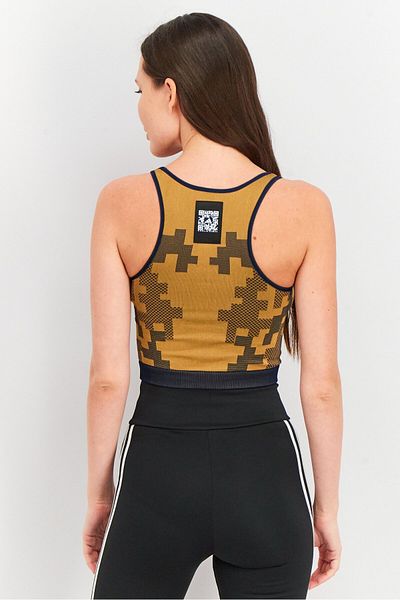 adidas Women Sportswear Fit Textured Sports Bra, Tan