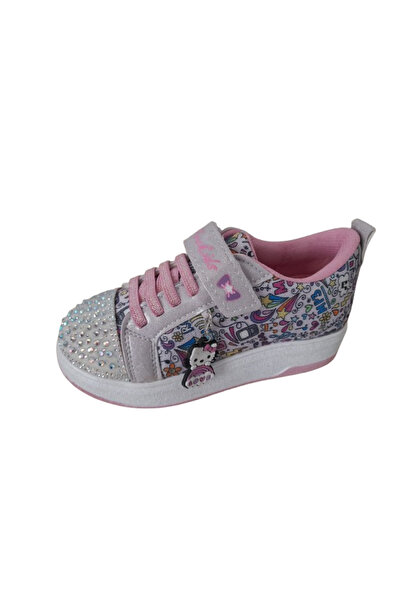 Prokids Taşlı Kız Çocuk Spor Ayakkabı, Hello Kitty Desenli Ortopedik Taban Sneaker
