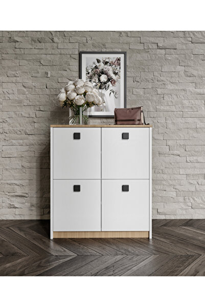 Afilli Asya Ayakkabılık Ve Çok Amaçlı Dolap Tamamı MDF