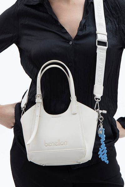 United Colors of Benetton GEANTA DE MÂNĂ BENETTON FEMEI ALB BNT1516