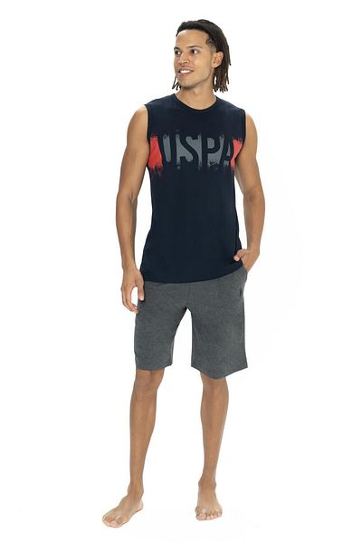 U.S. Polo Assn. Ανδρικό αμάνικο μπλουζάκι και σορτς, ΗΠΑ Polo Lisa
