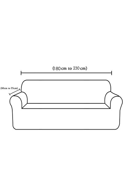 uzhanem Еластичний стрейч - праний чохол для дивана з квадратним візерунком, на три місця