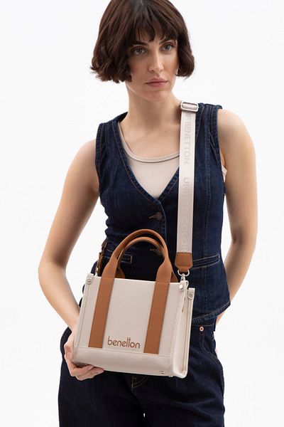 United Colors of Benetton Beige-Camel Benetton Women's Shoulder Bag Bnt1620