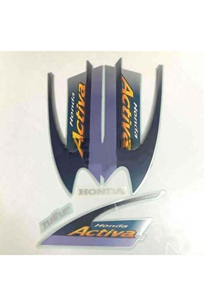 MotoExpress Honda Activa 100 Mavi Arma Sticker Amblem Seti