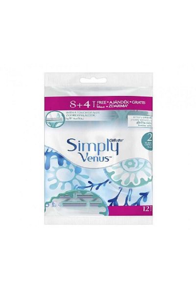 Gillette Gillette Simply Venus 2-Blade Women's Razor, 12 Count - 7702018069286