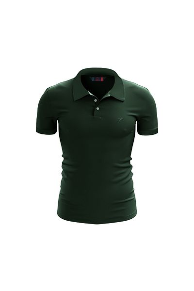 raru Ανδρικό μπλουζάκι πόλο ASTRUM GREEN