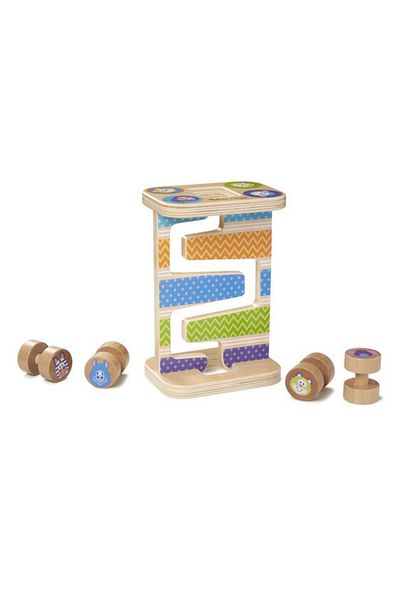 Melissa & Doug Zig-Zag wooden baby rollercoaster
