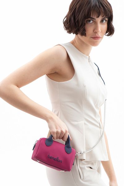 United Colors of Benetton Benetton Women's Crossbody Bag - Plum-Navy Bnt1593