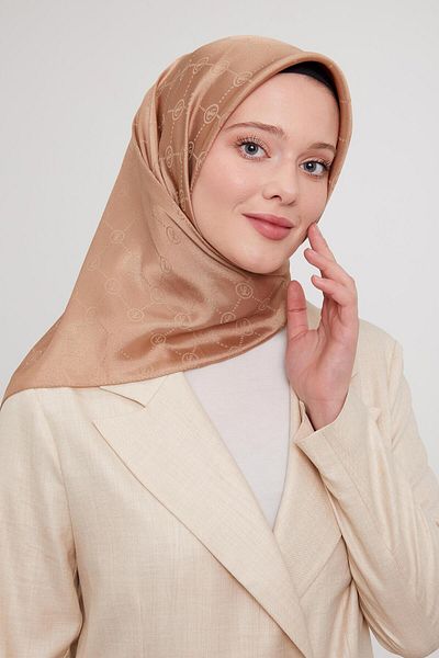 Levidor Monogram Jacquard Sparkling Premium Crystal Scarf