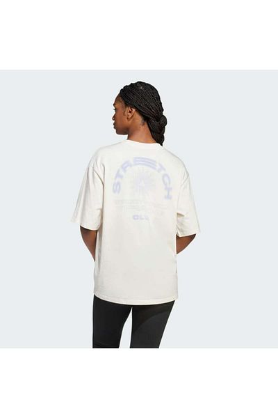adidas Tricou alb W Yoga G T pentru femei Jd8224
