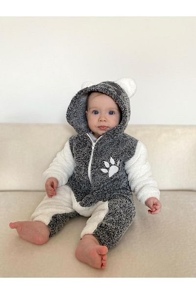Minizade Welsoft Plush Unisex Zippered Winter Panda Baby Sleeping Bag