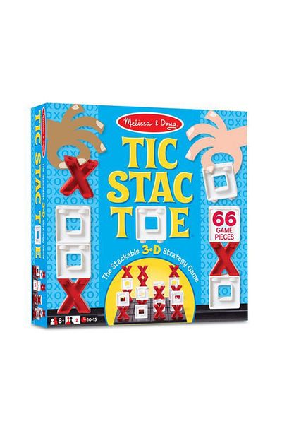 Melissa & Doug X and O 3D Tic Stac Toe Game