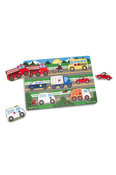 Melissa & Doug Wooden puzzle Famous vehicles