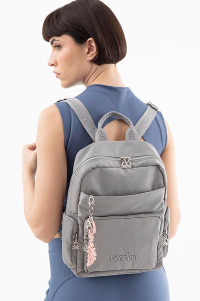 United Colors of Benetton Benetton Women's Backpack Gray Bnt1482