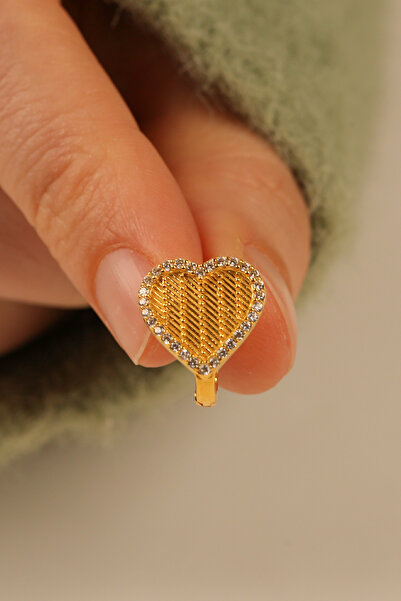 Çgk Çiğdem Gürel Kuyumculuk ÇGK 22 Ayar Hasır Kalpli J Küpe